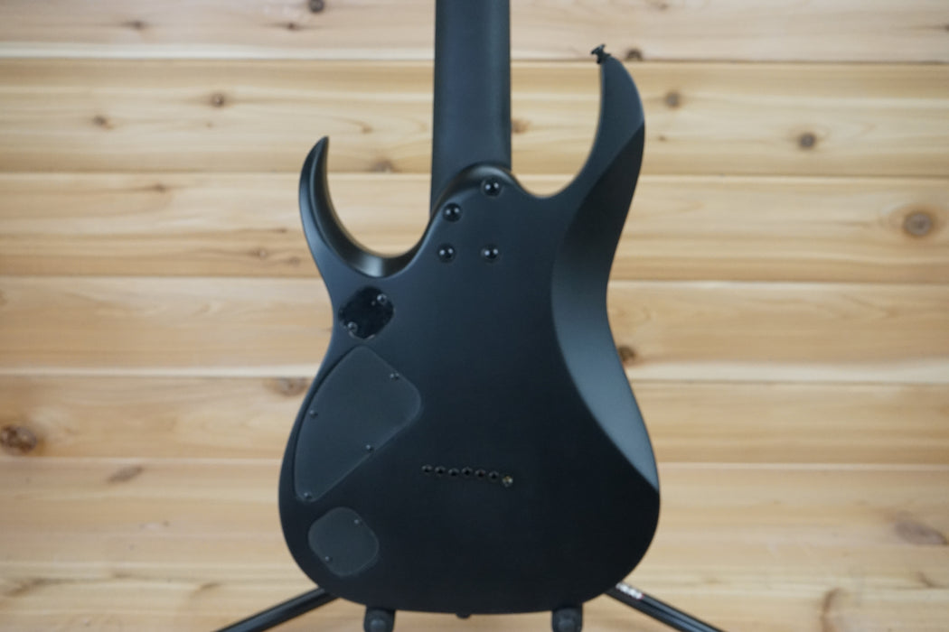 Ibanez Iron Label RGDRB71 7-String Electric Guitar Black Flat B-Stock