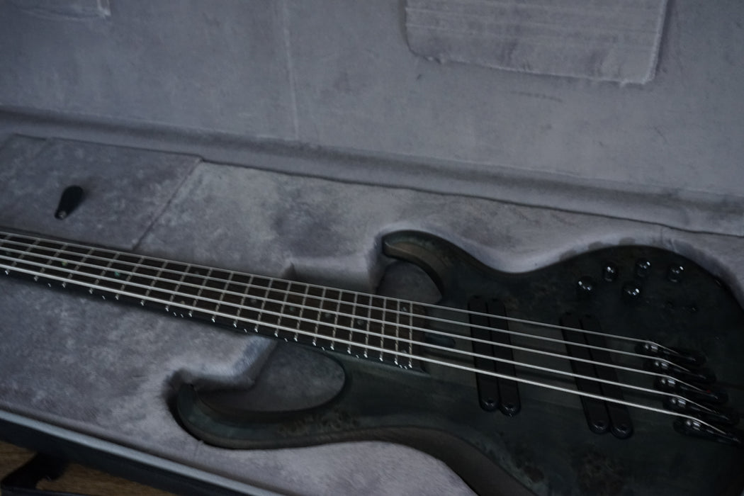 Ibanez BTB805MS 5-String Bass Guitar Transparent Gray Flat B-Stock