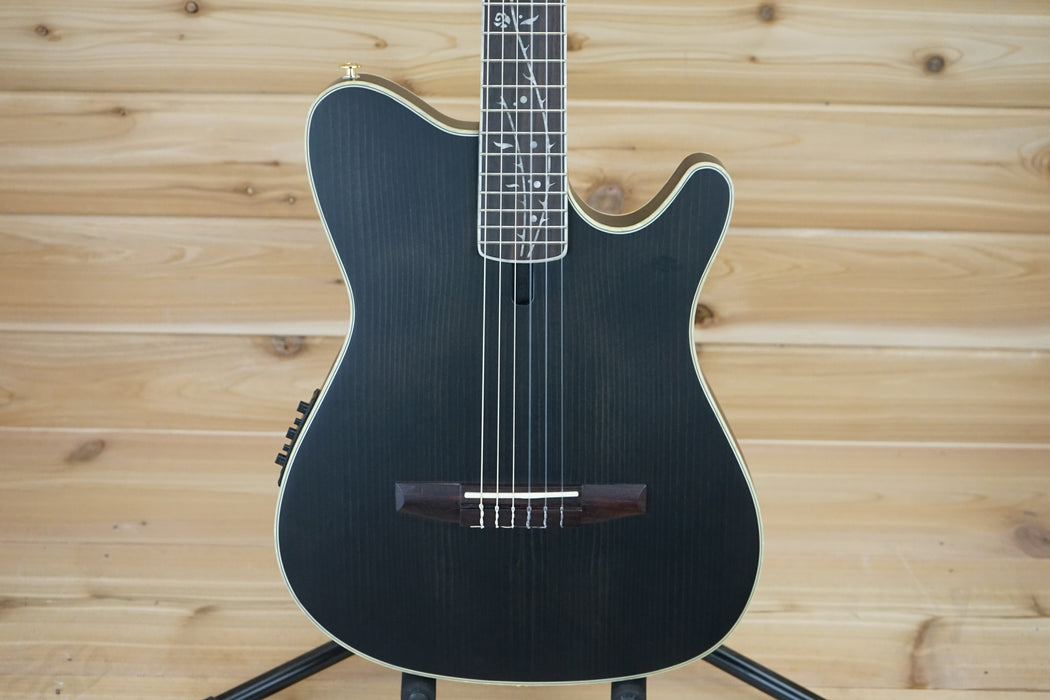 Ibanez TOD10N Tim Henson Signature Nylon-String Acoustic-Electric Guitar Transparent Black Flat B-Stock