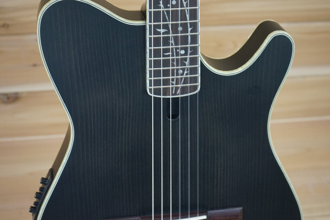 Ibanez TOD10N Tim Henson Signature Nylon-String Acoustic-Electric Guitar Transparent Black Flat B-Stock