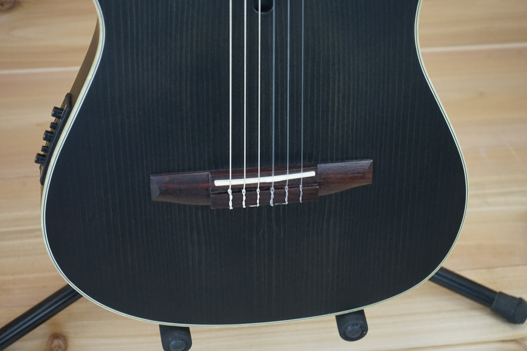 Ibanez TOD10N Tim Henson Signature Nylon-String Acoustic-Electric Guitar Transparent Black Flat B-Stock