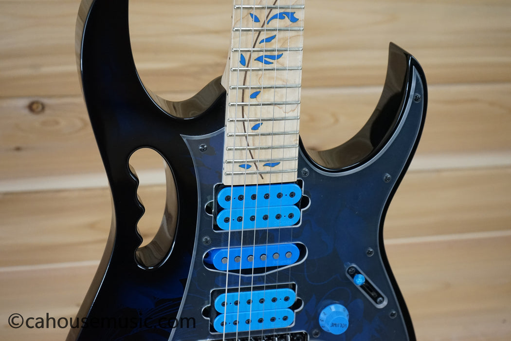 Ibanez JEM77P Steve Vai Signature Electric Guitar Blue Floral Pattern B-Stock
