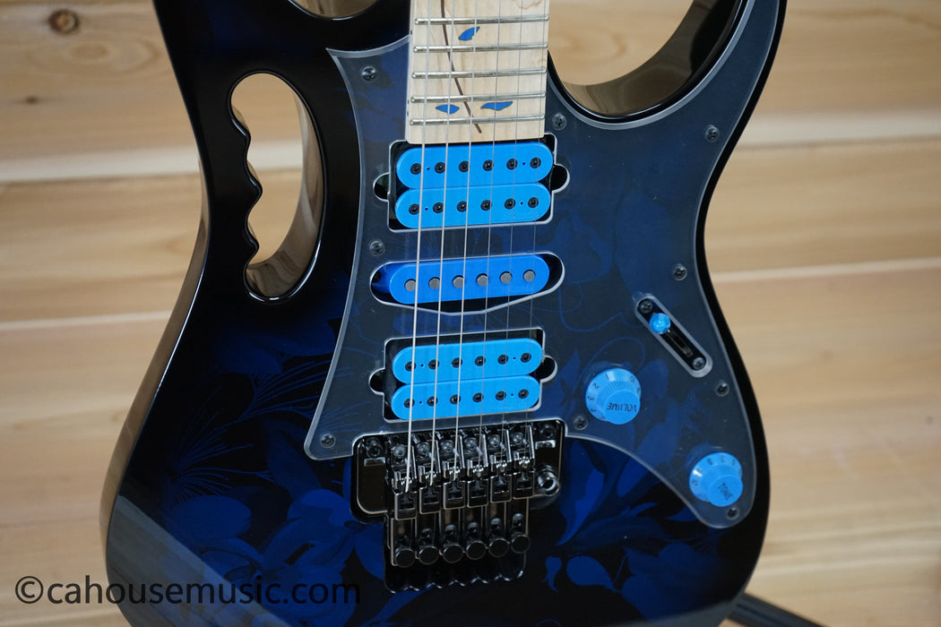 Ibanez JEM77P Steve Vai Signature Electric Guitar Blue Floral Pattern B-Stock