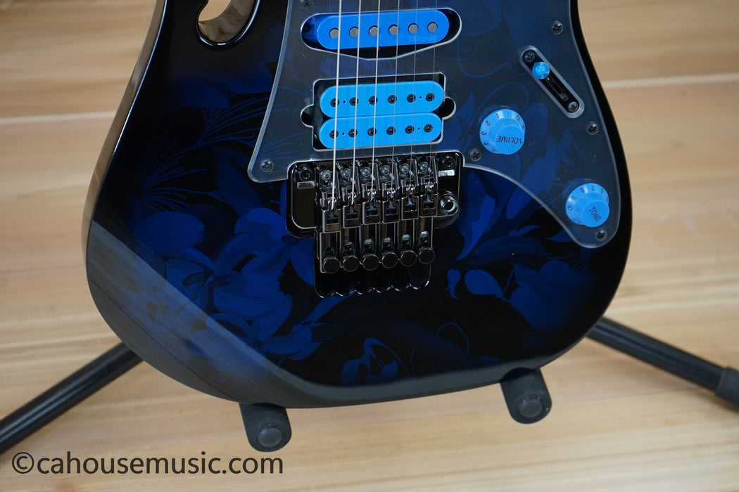 Ibanez JEM77P Steve Vai Signature Electric Guitar Blue Floral Pattern B-Stock