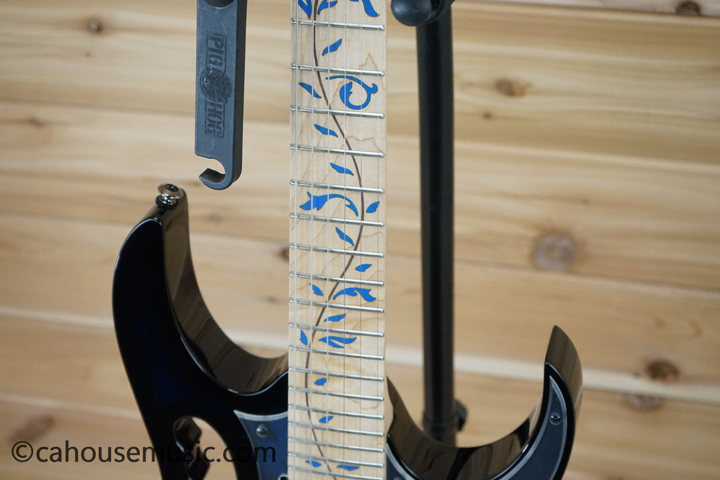 Ibanez JEM77P Steve Vai Signature Electric Guitar Blue Floral Pattern B-Stock