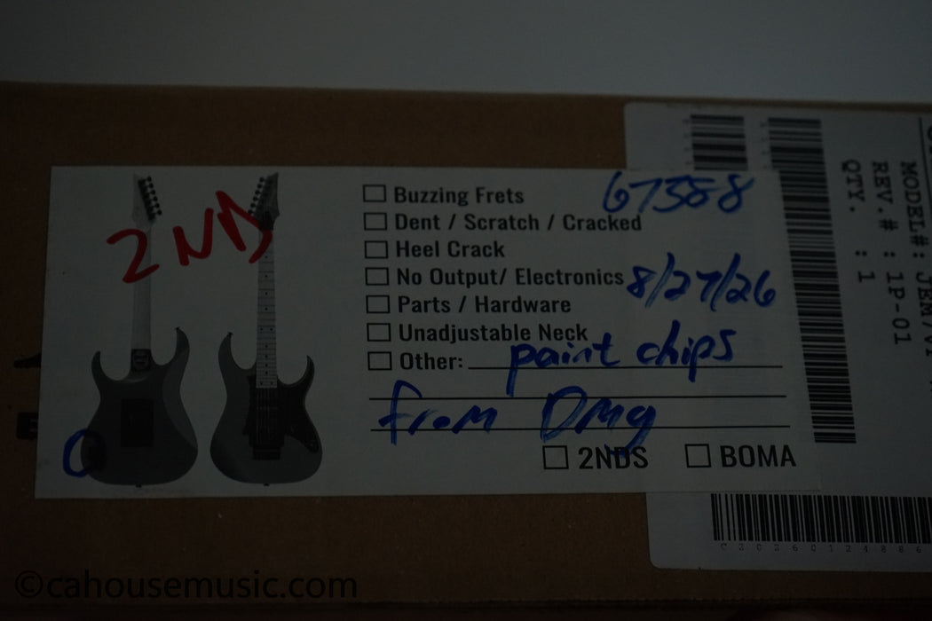 Ibanez JEM77P Steve Vai Signature Electric Guitar Blue Floral Pattern B-Stock