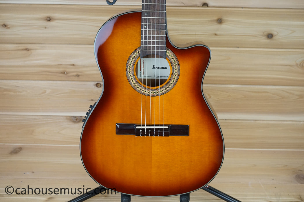 Ibanez GA35TCE Thinline Cutaway Classical-Electric Guitar Violin Sunburst B-Stock