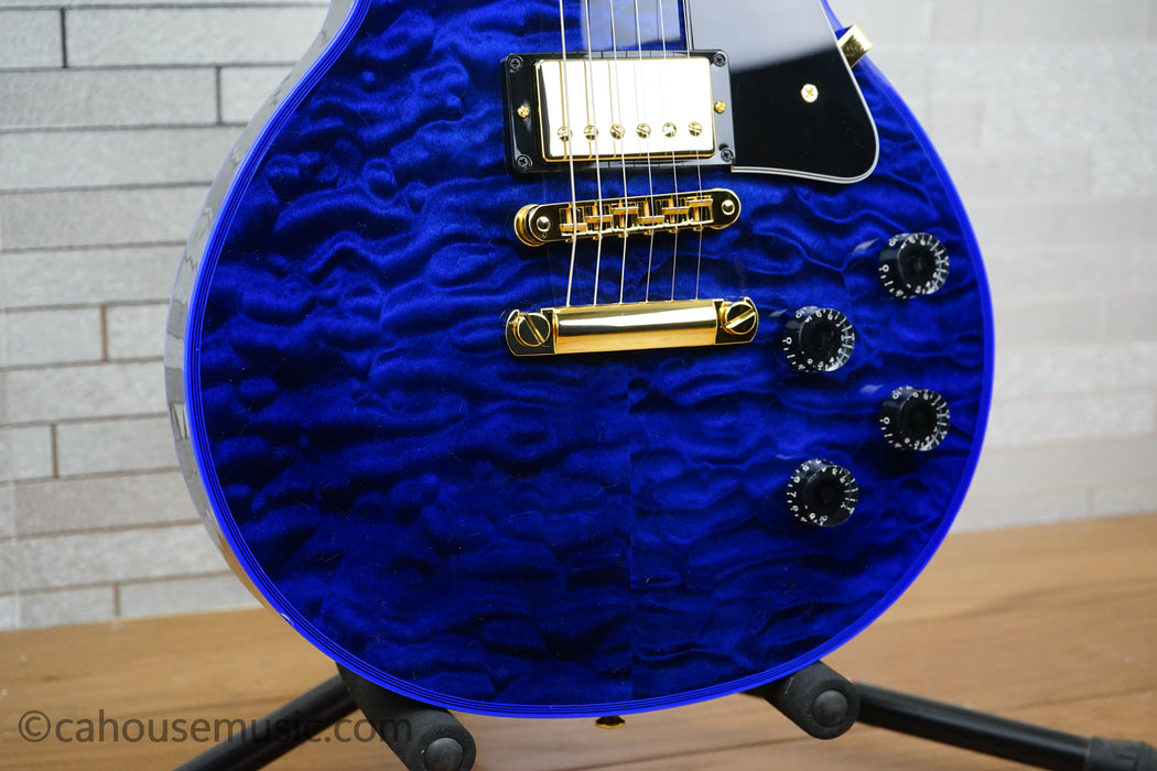 Gibson Custom Shop Special Order Les Paul Custom Figured 7A Quilt Top - Blue Widow
