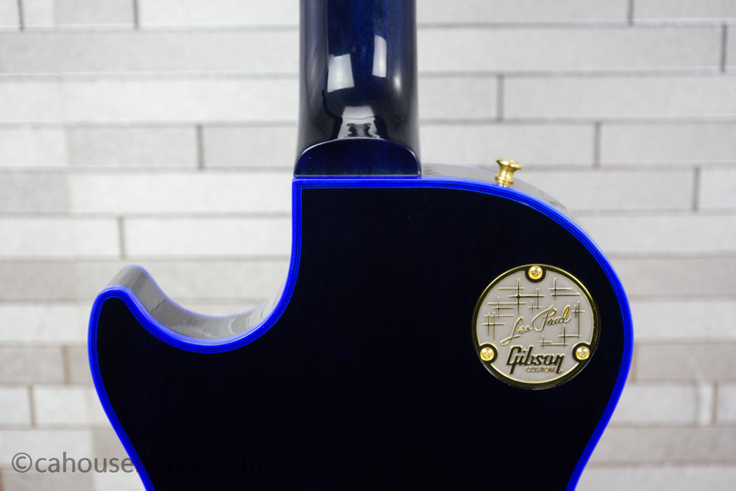 Gibson Custom Shop Special Order Les Paul Custom Figured 7A Quilt Top - Blue Widow