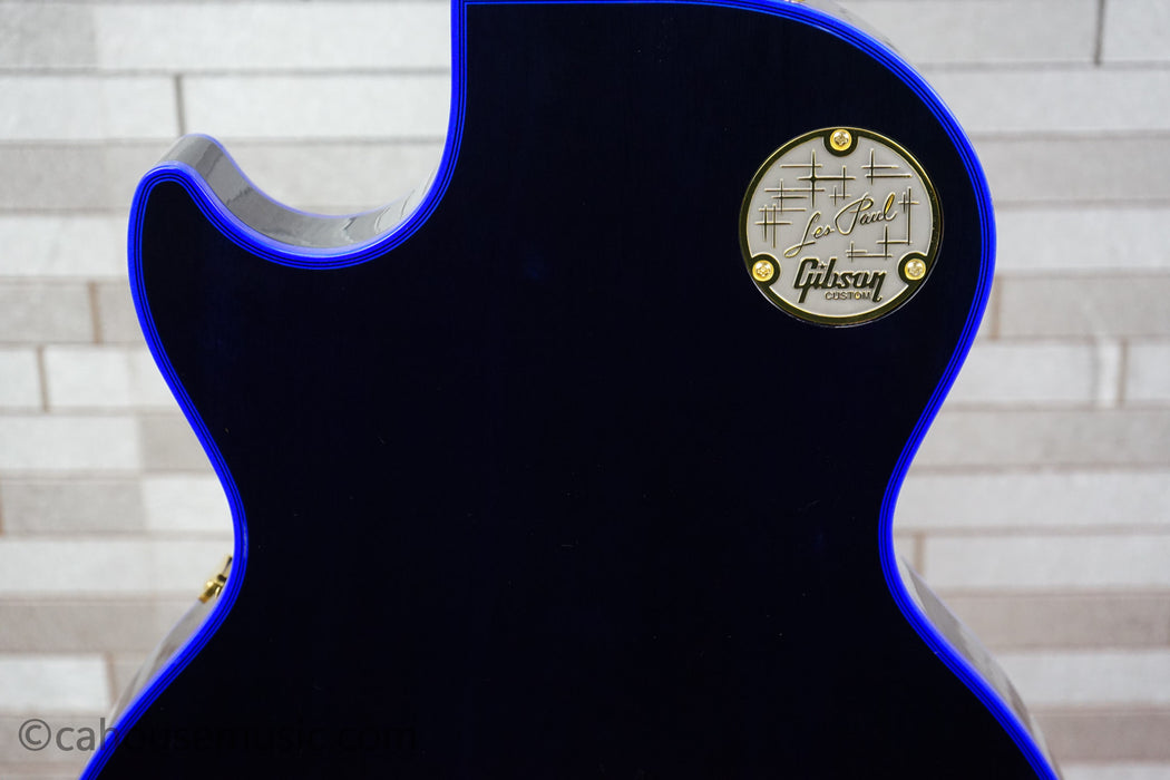 Gibson Custom Shop Special Order Les Paul Custom Figured 7A Quilt Top - Blue Widow
