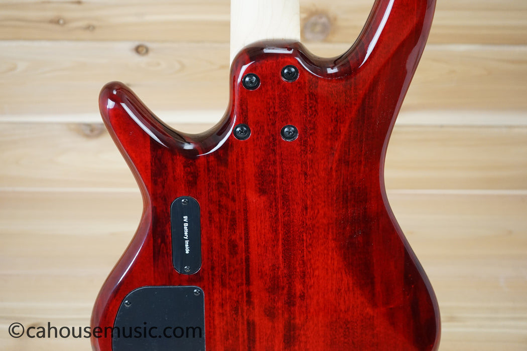 Ibanez GSR200 Gio PJ Bass Guitar Transparent Red B-Stock