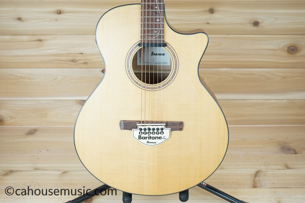 Ibanez AE275BT AE Baritone Acoustic-Electric Guitar Natural Low Gloss B-Stock