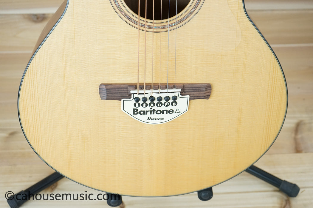 Ibanez AE275BT AE Baritone Acoustic-Electric Guitar Natural Low Gloss B-Stock