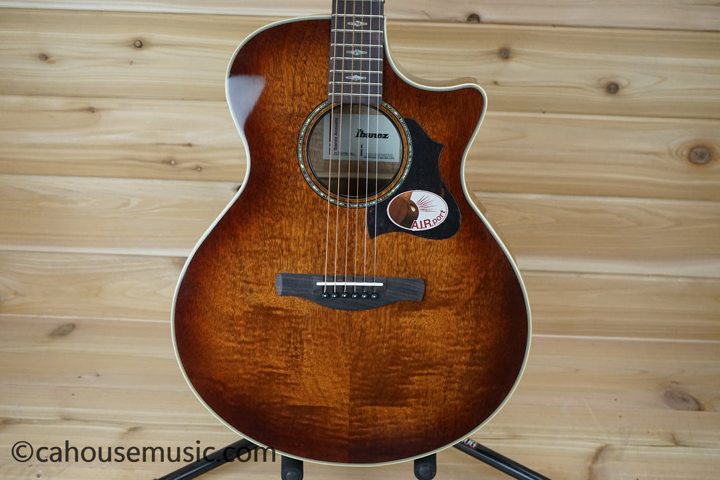 Ibanez AE340FMHMHS AE Series Grand Auditorium Acoustic-Electric Guitar Mahogany Sunburst B-Stock
