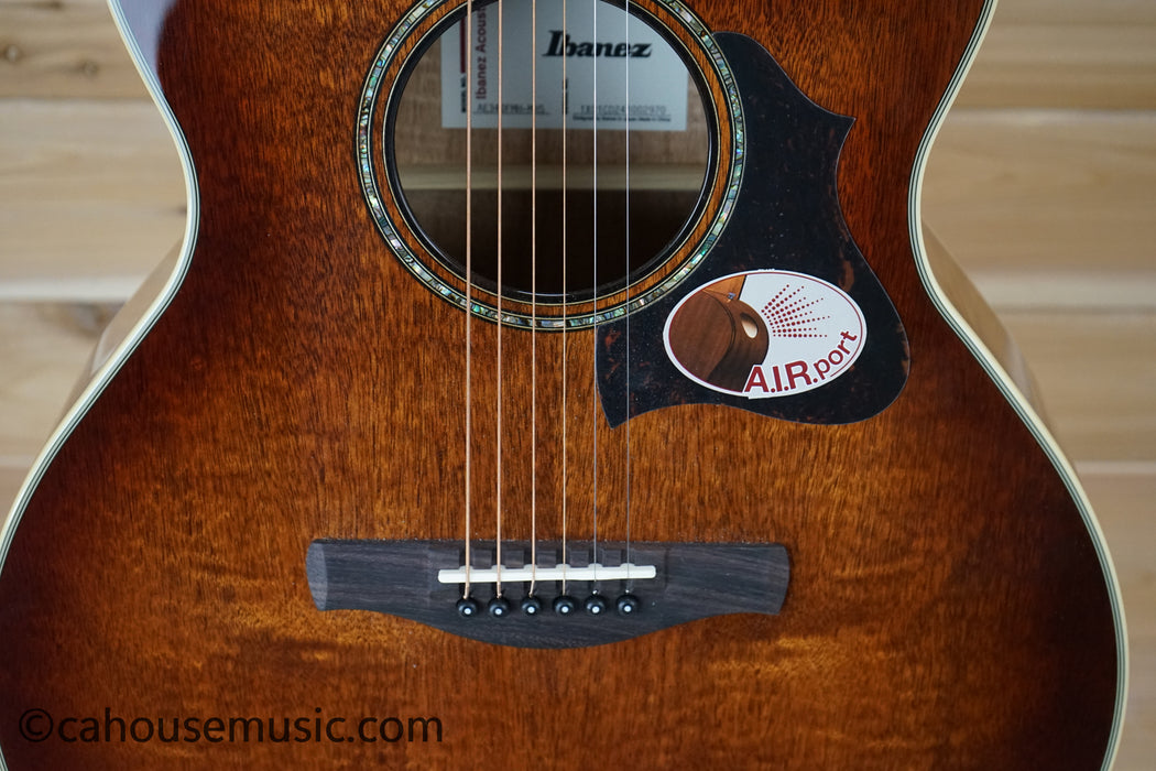 Ibanez AE340FMHMHS AE Series Grand Auditorium Acoustic-Electric Guitar Mahogany Sunburst B-Stock