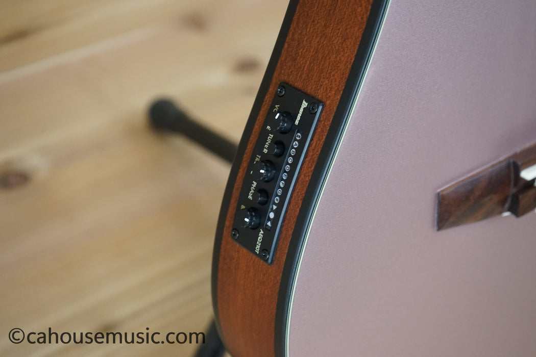 Ibanez FRH10NRGF Thinline Nylon Acoustic-Electric Guitar Rose Gold Metallic Flat B-Stock