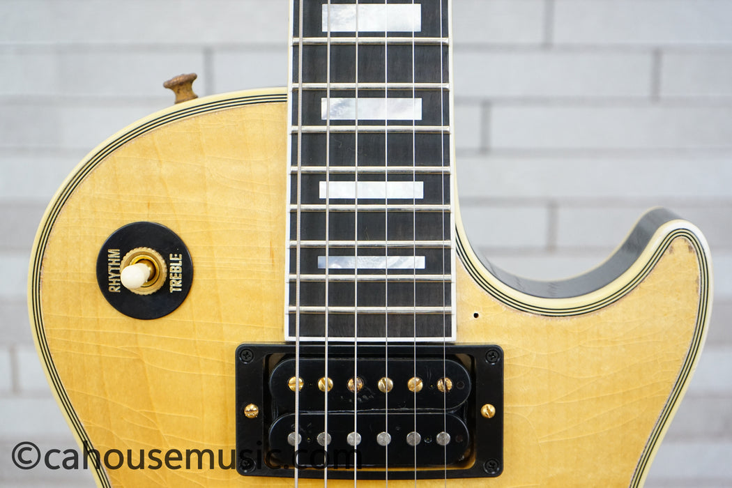 Gibson 68' Les Paul Custom Mick Ronson Signature Electric Guitar - Antique Natural