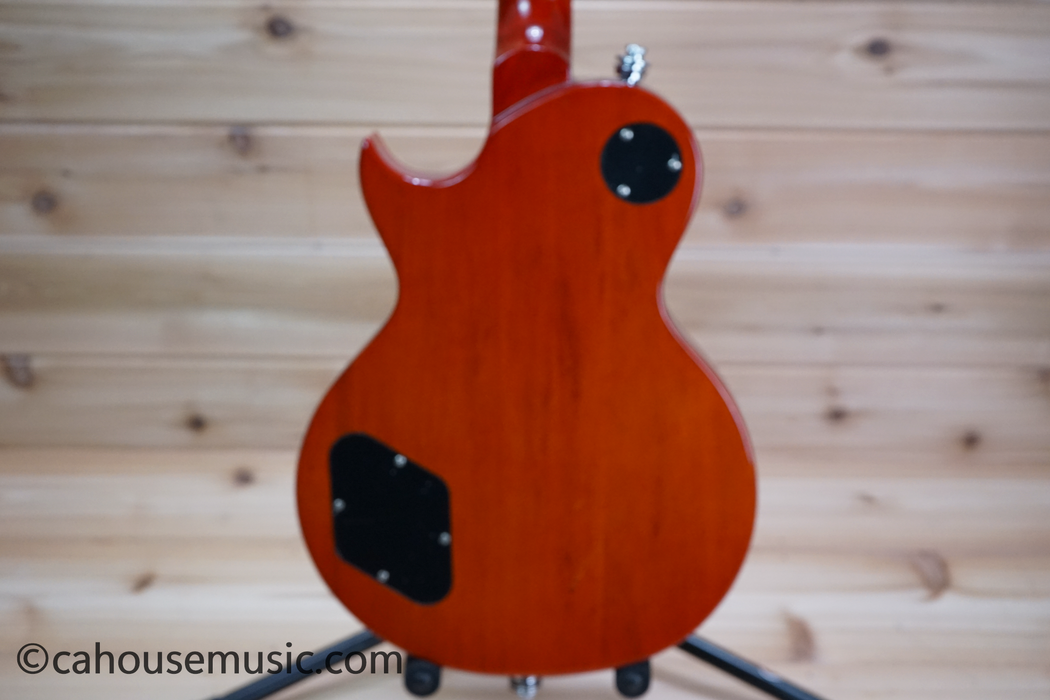Vintage V100 AFD Paradise Single-Cut Electric Guitar Flamed Amber Used