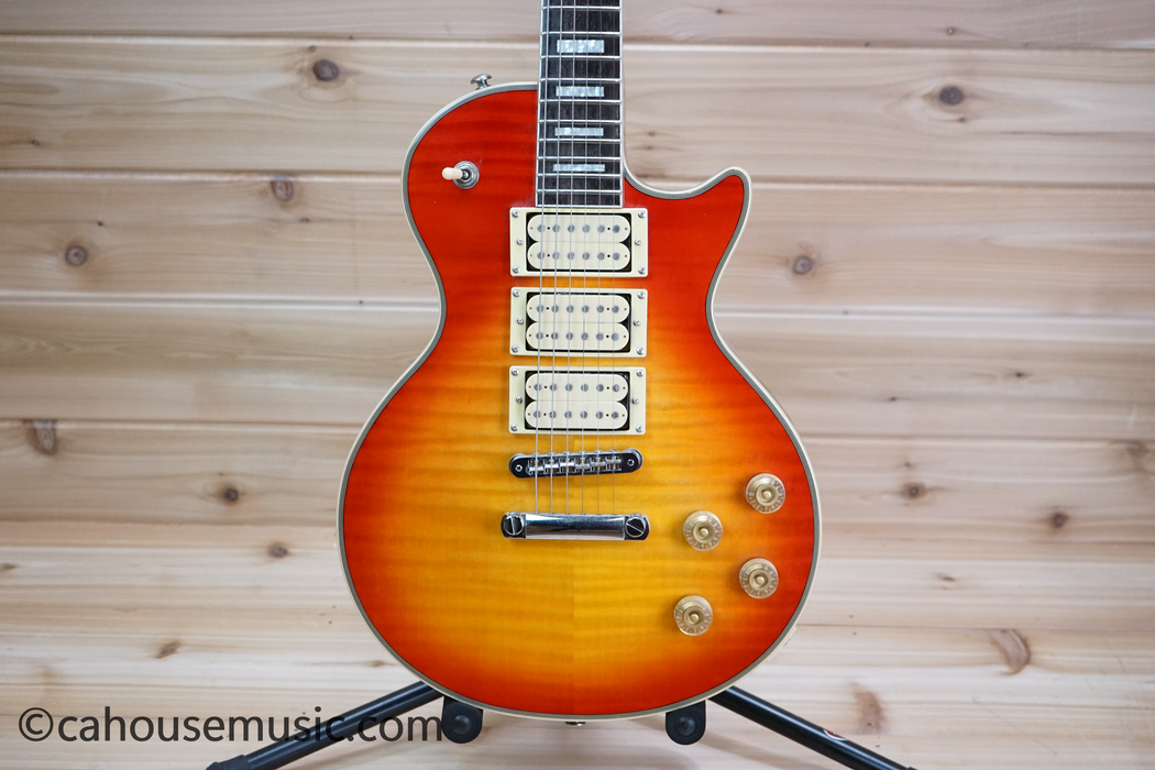 Firefly FFSPS 3-Pickup Les Paul Style Electric Guitar Sunburst Used