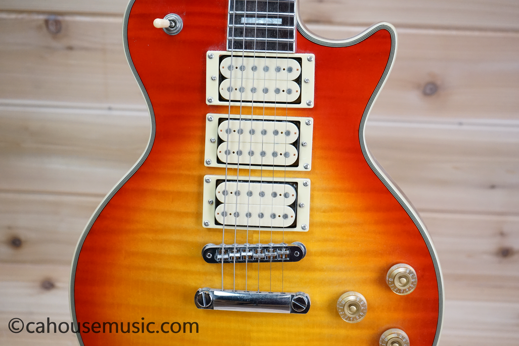 Firefly FFSPS 3-Pickup Les Paul Style Electric Guitar Sunburst Used