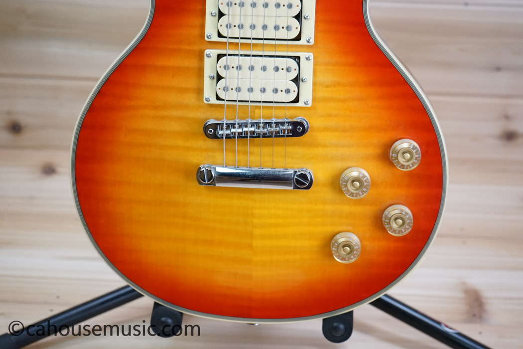 Firefly FFSPS 3-Pickup Les Paul Style Electric Guitar Sunburst Used