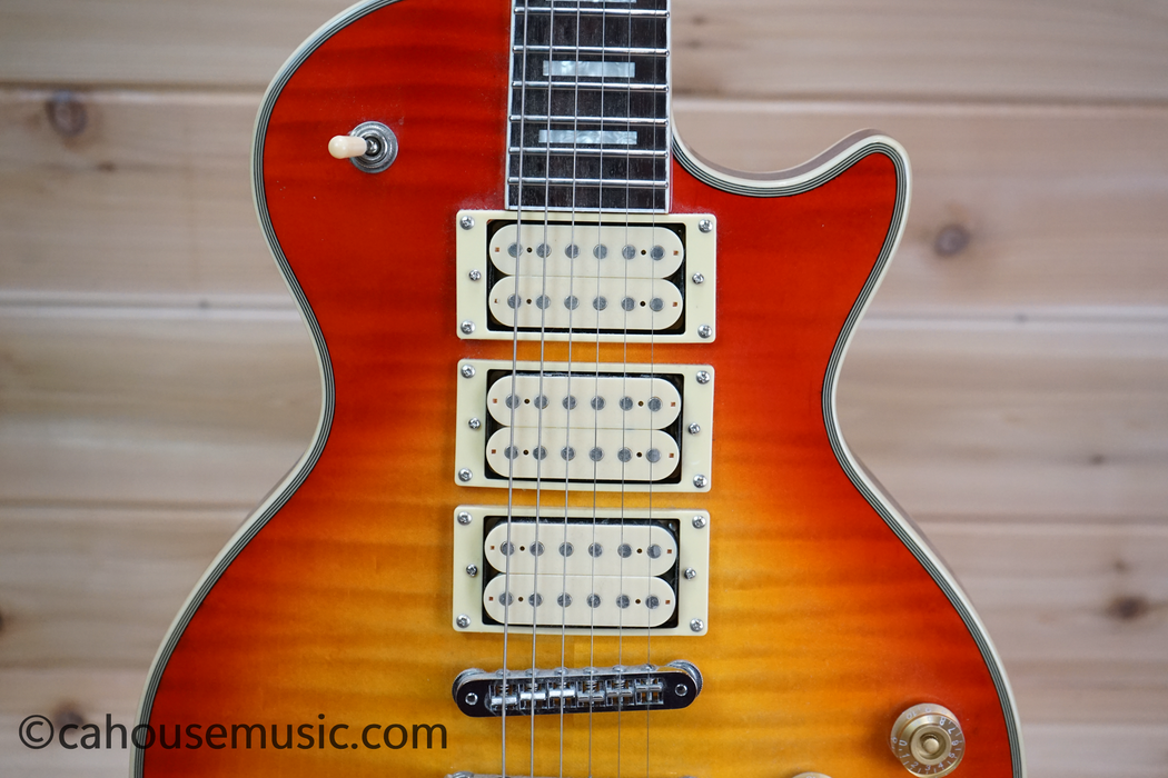 Firefly FFSPS 3-Pickup Les Paul Style Electric Guitar Sunburst Used