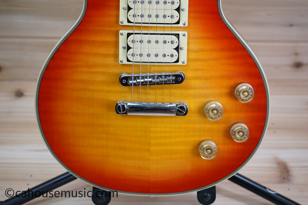 Firefly FFSPS 3-Pickup Les Paul Style Electric Guitar Sunburst Used