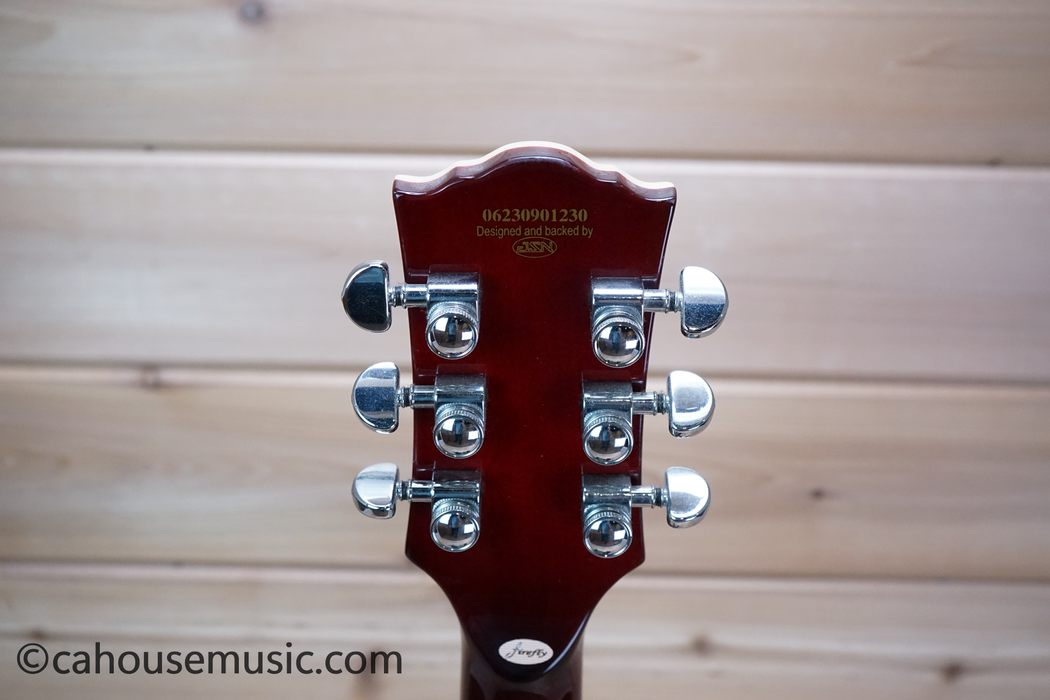 Firefly FFSPS 3-Pickup Les Paul Style Electric Guitar Sunburst Used