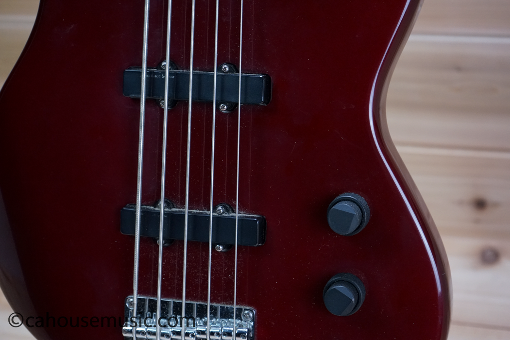 Fender Jazz Bass Plus V 5-String Jazz Bass Guitar Frost Red Used