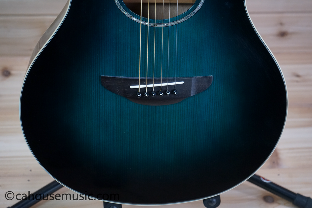 Yamaha APX600 Thinline Cutaway Oriental Blue Burst Acoustic-Electric Guitar Used