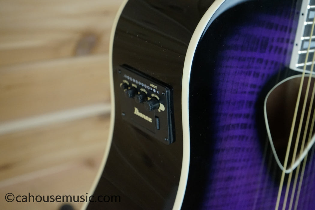 Ibanez Altstar ALT50FA Acoustic-Electric Guitar Transparent Violet Sunburst B-Stock