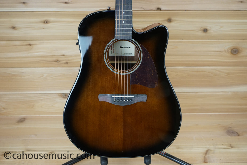 Ibanez AAD51CE Advanced Acoustic Grand Dreadnought Acoustic-Electric Guitar Dark Violin Sunburst B-Stock