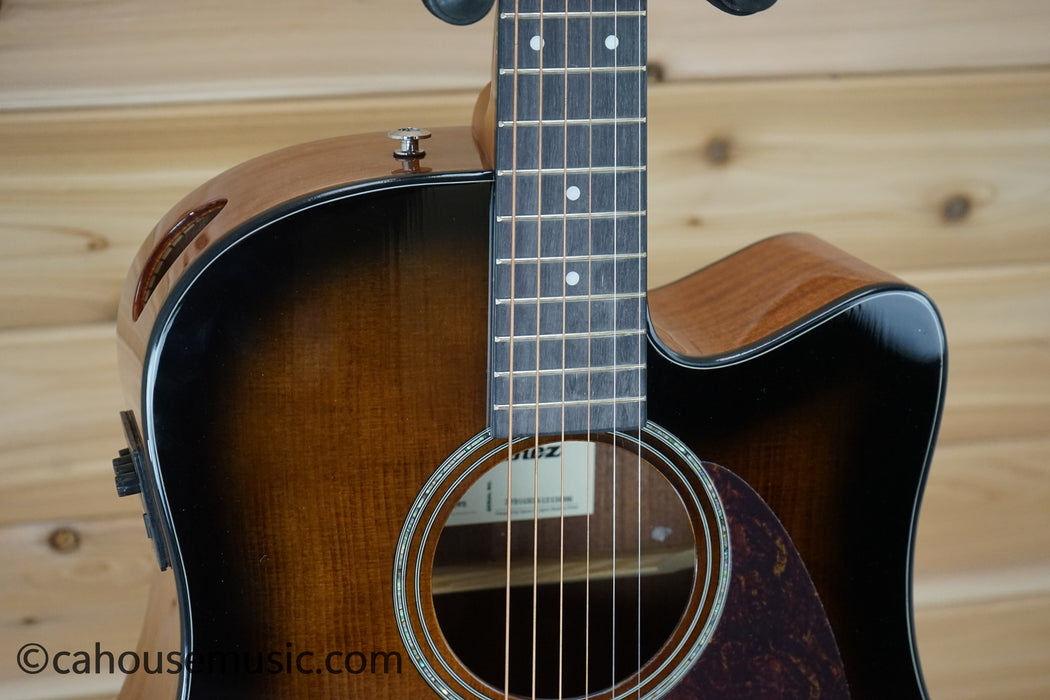 Ibanez AAD51CE Advanced Acoustic Grand Dreadnought Acoustic-Electric Guitar Dark Violin Sunburst B-Stock