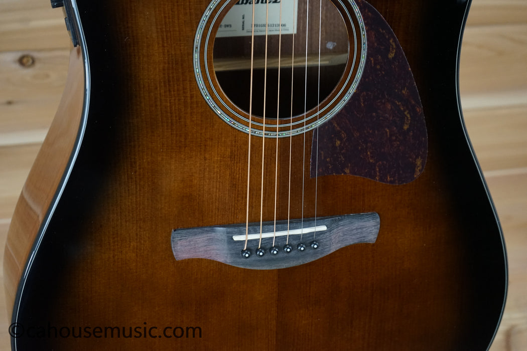Ibanez AAD51CE Advanced Acoustic Grand Dreadnought Acoustic-Electric Guitar Dark Violin Sunburst B-Stock
