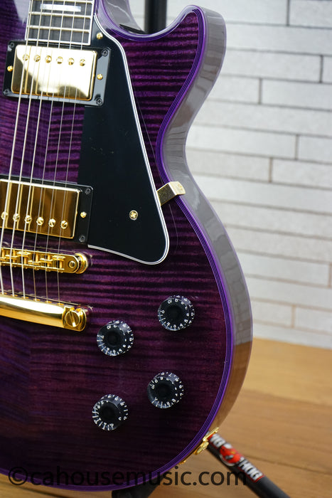 Gibson Custom Shop Les Paul Custom Figured Electric Guitar - Purple Widow