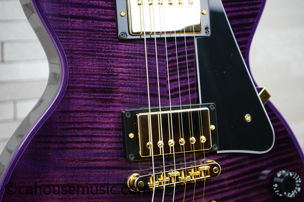 Gibson Custom Shop Les Paul Custom Figured Electric Guitar - Purple Widow