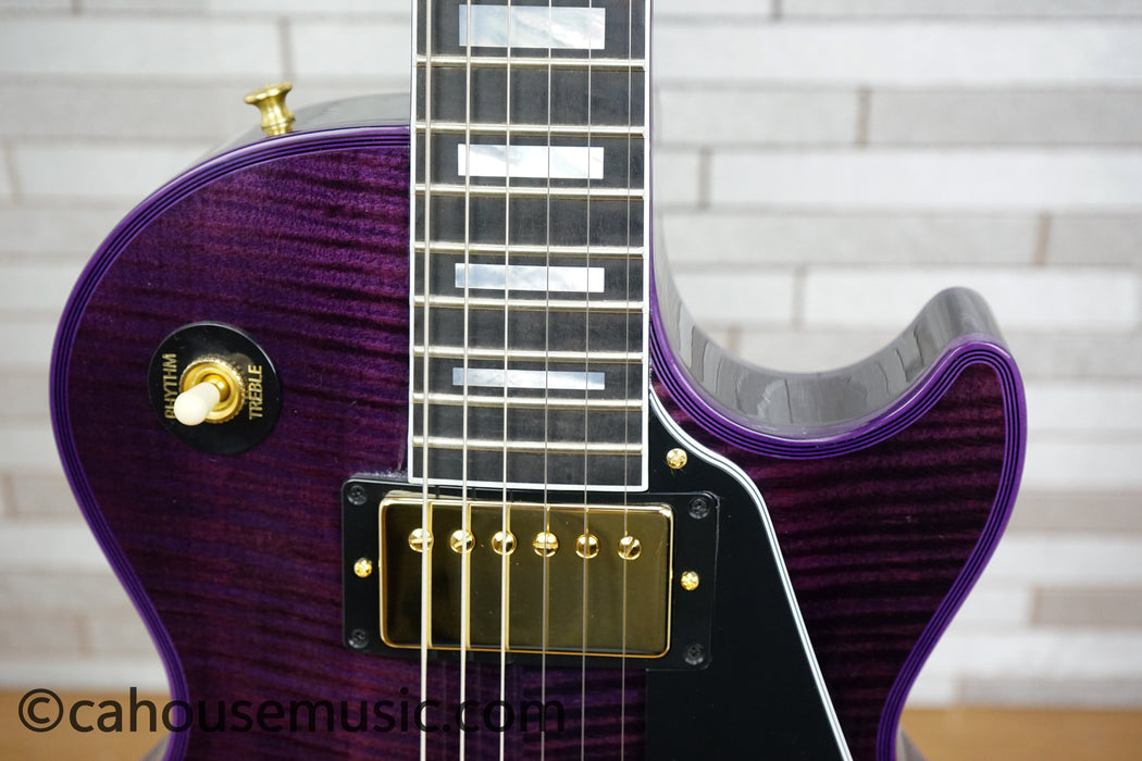 Gibson Custom Shop Les Paul Custom Figured Electric Guitar - Purple Widow