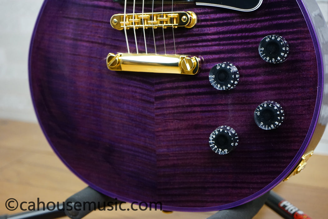 Gibson Custom Shop Les Paul Custom Figured Electric Guitar - Purple Widow