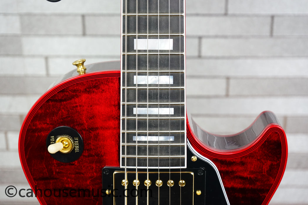 Gibson Custom Shop Les Paul Custom Figured Electric Guitar - Red Widow