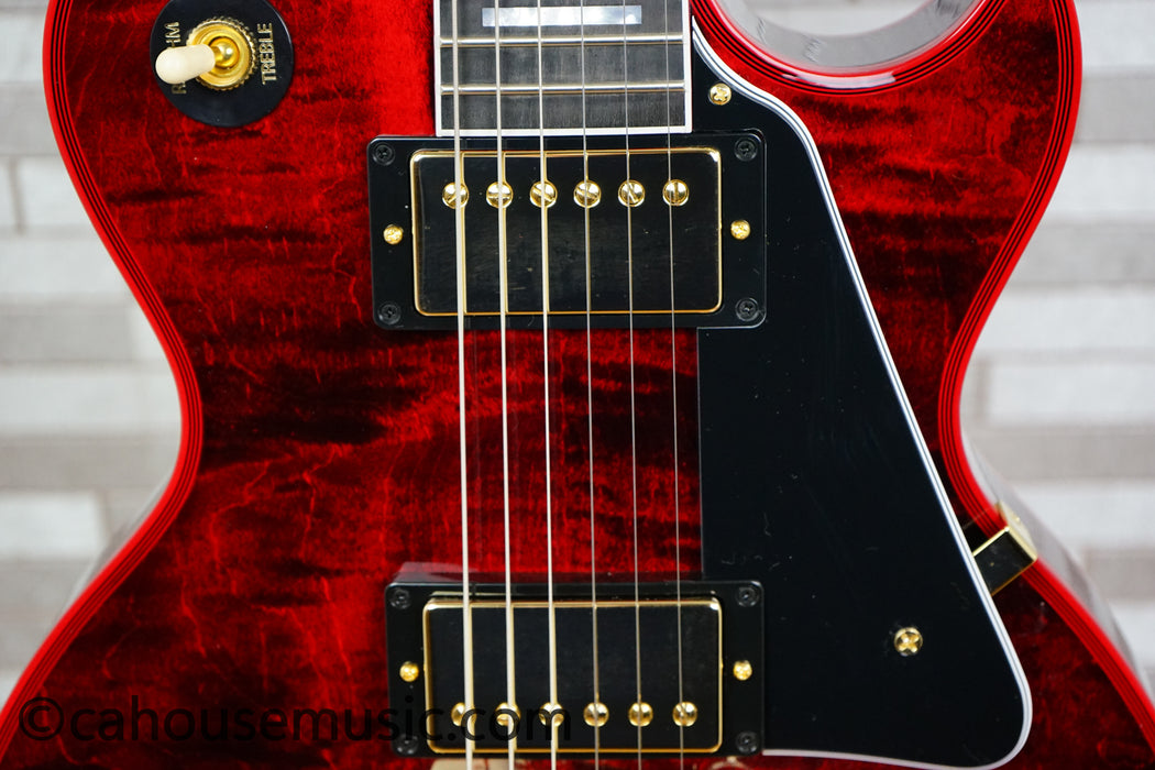 Gibson Custom Shop Les Paul Custom Figured Electric Guitar - Red Widow