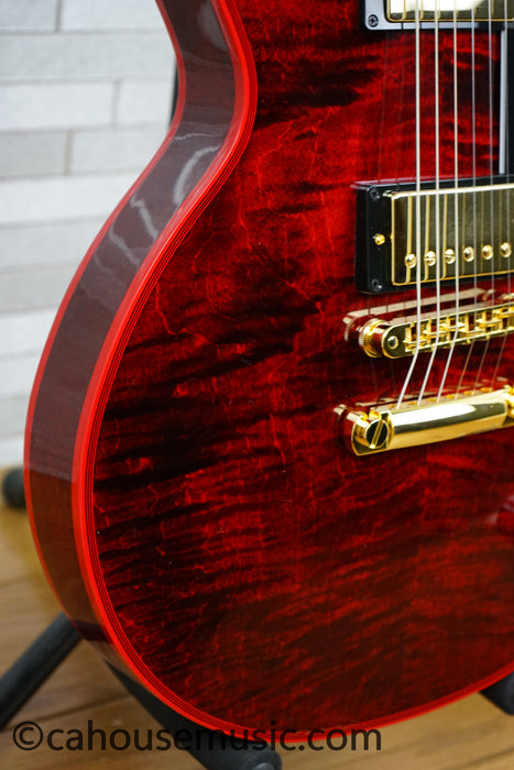 Gibson Custom Shop Les Paul Custom Figured Electric Guitar - Red Widow