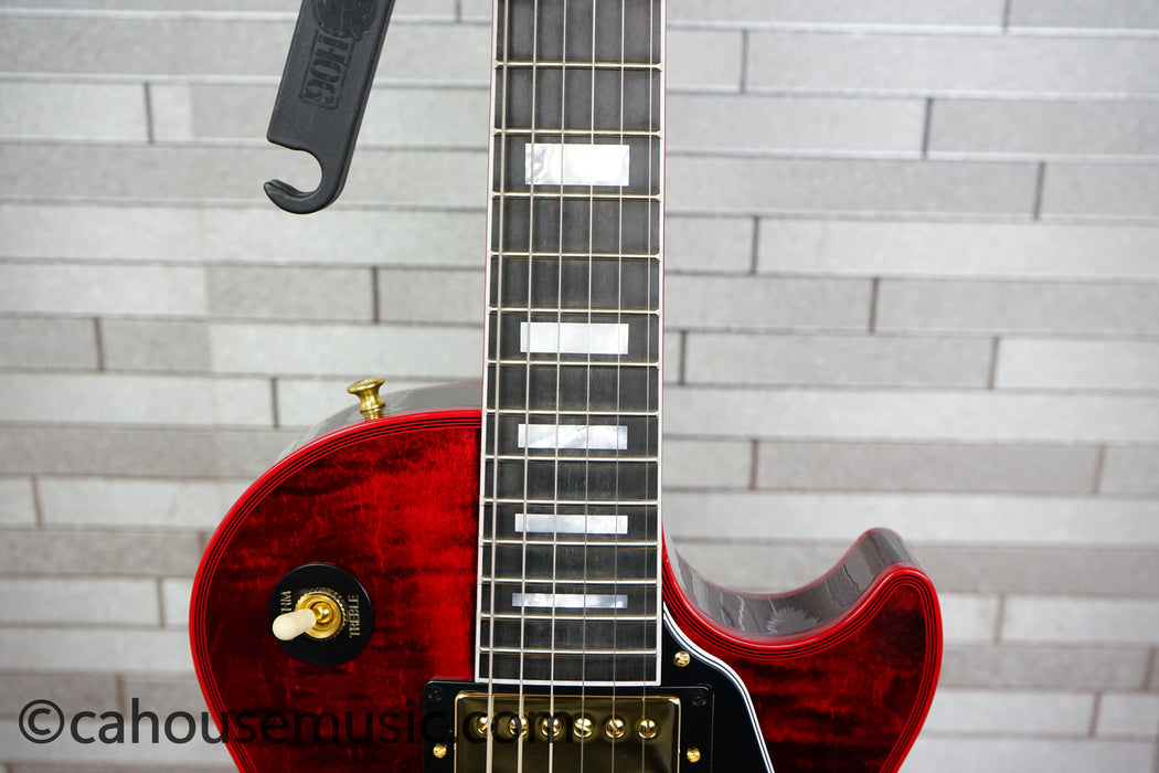 Gibson Custom Shop Les Paul Custom Figured Electric Guitar - Red Widow