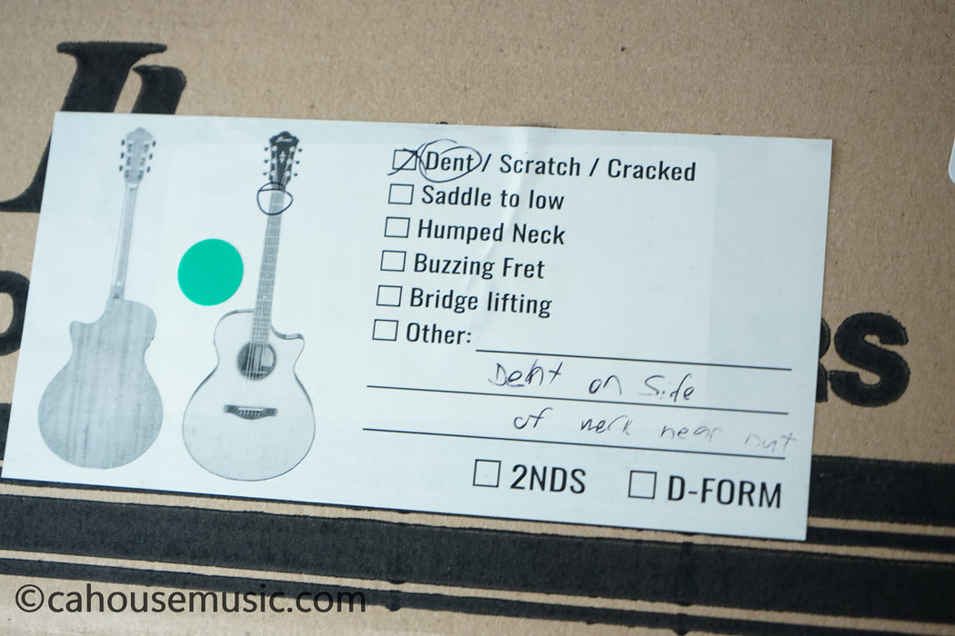 Ibanez AEWC621 Acoustic-Electric Guitar Black Out B-Stock