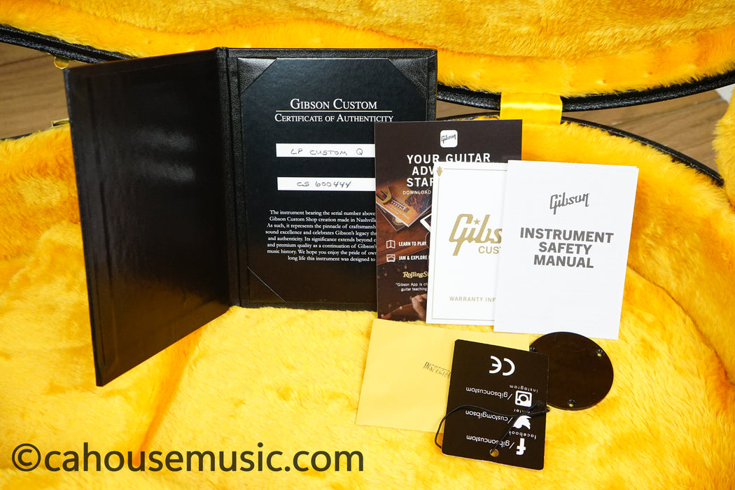 Gibson Custom Shop Les Paul Custom Figured 7A Quilt Top Electric Guitar - Red Widow