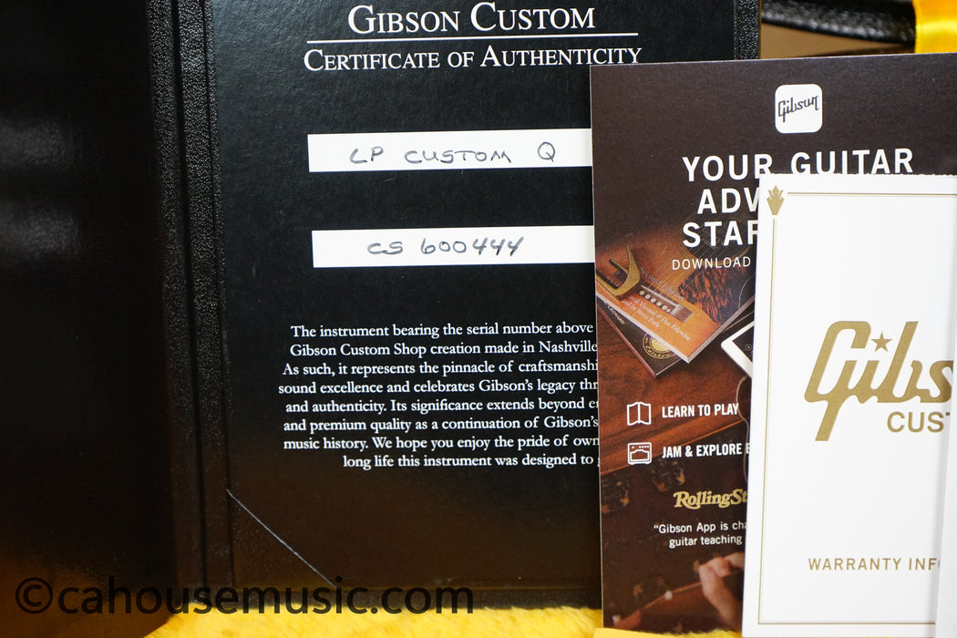 Gibson Custom Shop Les Paul Custom Figured 7A Quilt Top Electric Guitar - Red Widow