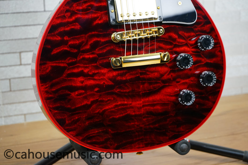 Gibson Custom Shop Les Paul Custom Figured 7A Quilt Top Electric Guitar - Red Widow