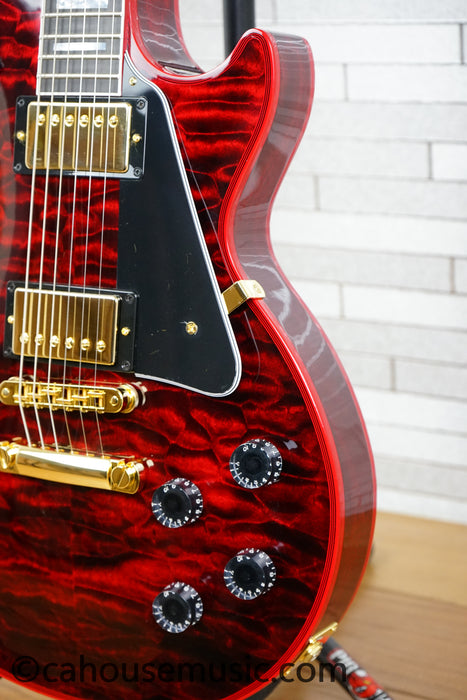 Gibson Custom Shop Les Paul Custom Figured 7A Quilt Top Electric Guitar - Red Widow
