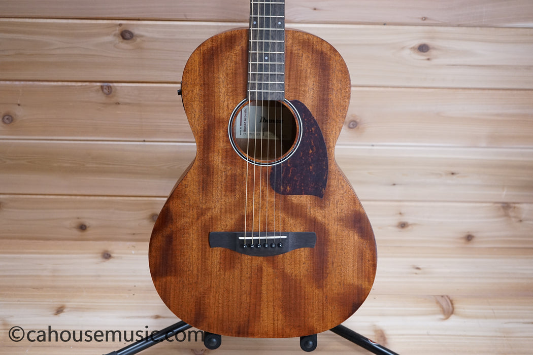 Ibanez PN12MHE Parlor Acoustic-Electric Guitar Open Pore Natural