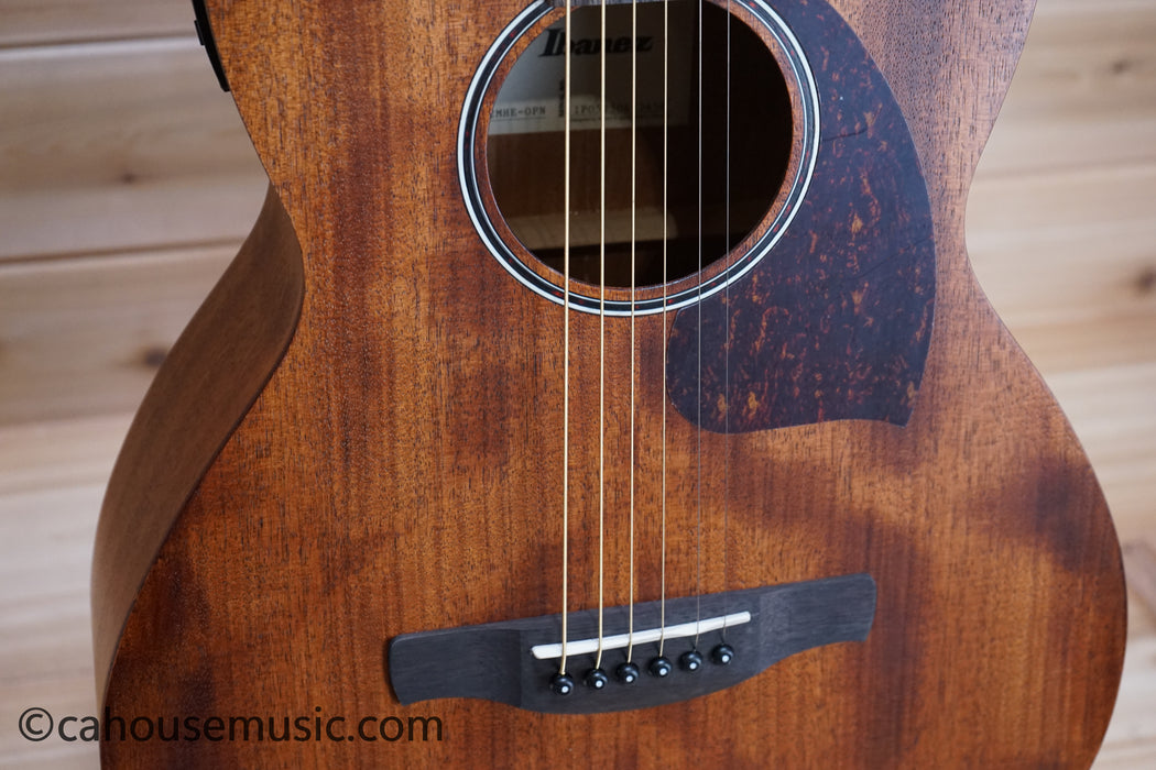 Ibanez PN12MHE Parlor Acoustic-Electric Guitar Open Pore Natural