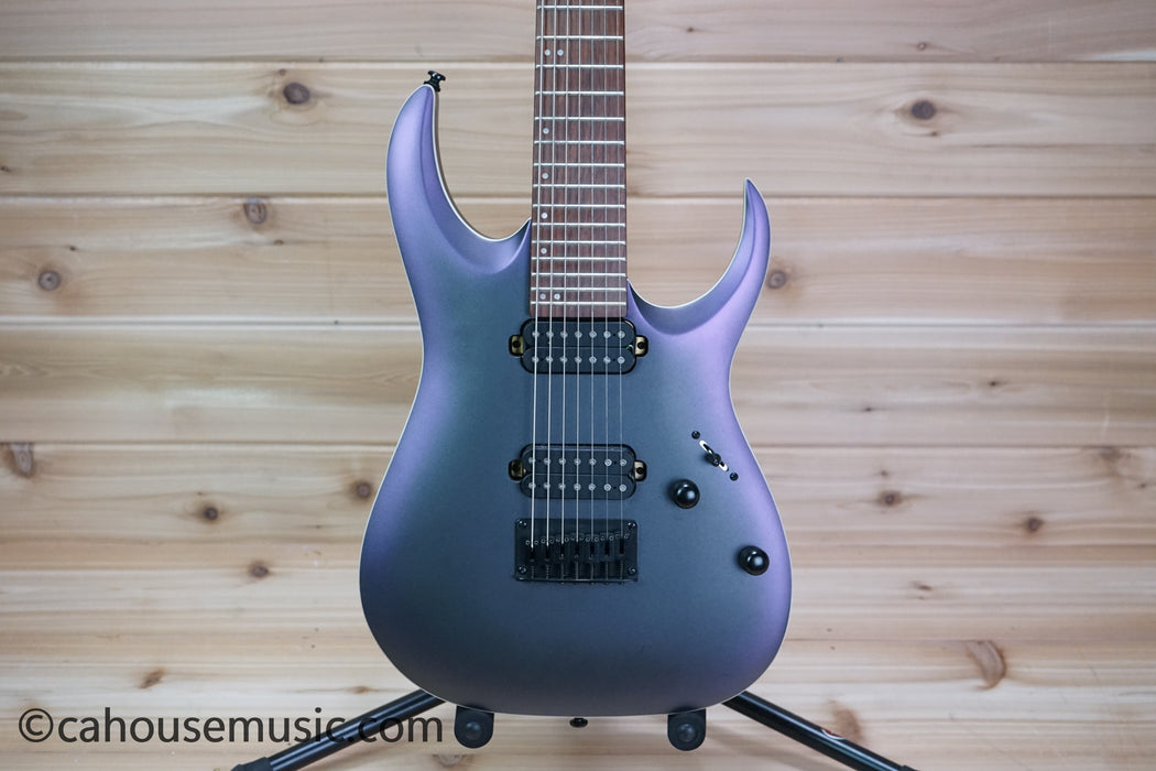 Ibanez RGA Standard RGA742EX 7-String Electric Guitar Black Aurora Burst Matte Used
